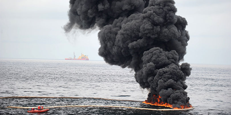 Picture of Deepwater Horizon, an offshore drilling unit