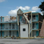 Hurricane-damaged hotel