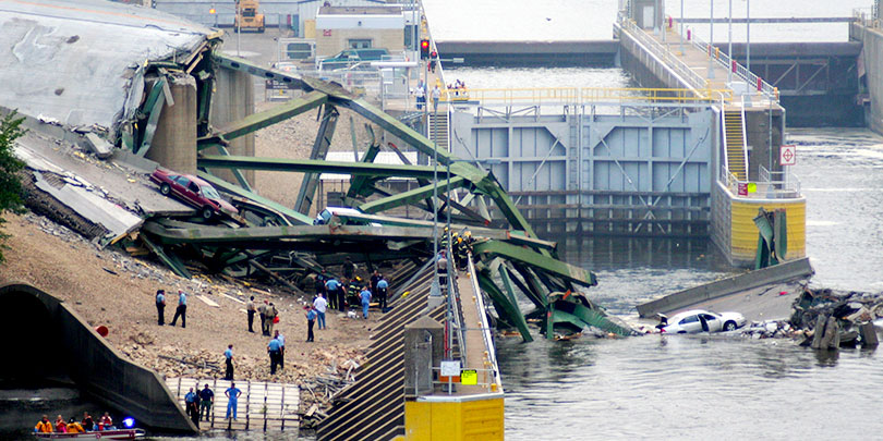 collapsed bridge